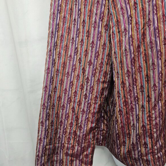 Coldwater Creek Purple Striped Boho Jacket Retro PXL - Picture 3 of 12